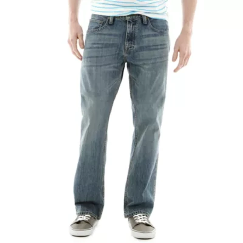Arizona Mens Regular Fit Bootcut Jean