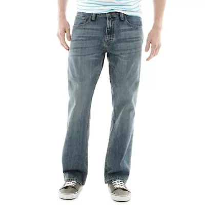 Arizona Mens Regular Fit Bootcut Jean