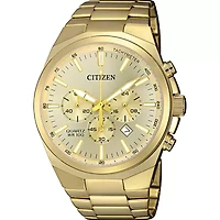 Citizen Quartz Mens Gold Tone Stainless Steel Bracelet Watch An8172-53p