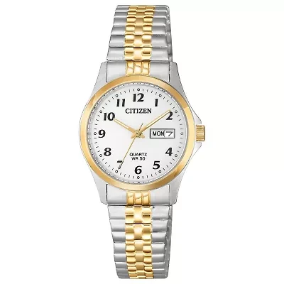 Citizen Quartz Womens Two Tone Stainless Steel Bracelet Watch Eq2004-95a