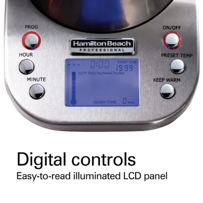 Hamilton Beach® Professional Variable Temperature Programmable Digital Kettle