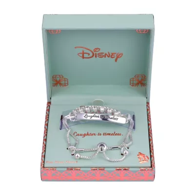Disney Classics Womens Crystal Mickey Mouse Bolo Bracelet