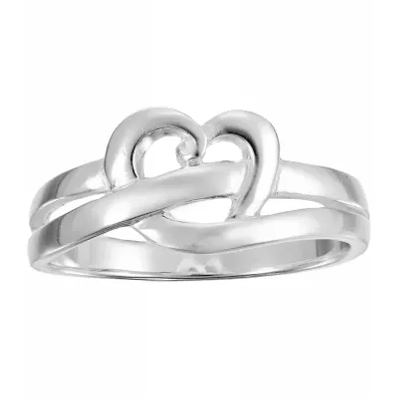 Footnotes Daughter Womens 5MM Sterling Silver Heart Band