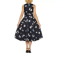 Giovanna Signature Womens High-Low Crew Neck Sleeveless Fit + Flare Dress