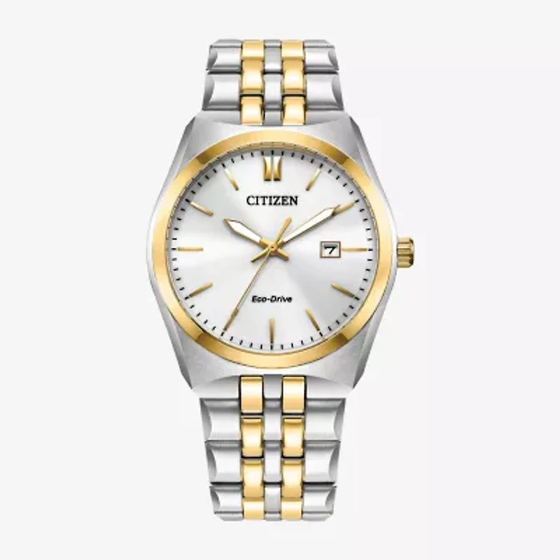Citizen Corso Mens Two Tone Stainless Steel Bracelet Watch Bm7334-58b