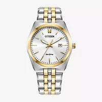 Citizen Corso Mens Two Tone Stainless Steel Bracelet Watch Bm7334-58b