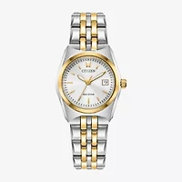 Citizen Corso Womens Two Tone Stainless Steel Bracelet Watch Ew2299-50a
