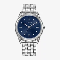 Citizen Womens Silver Tone Stainless Steel Bracelet Watch Fe7090-55l