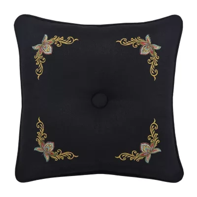 Five Queens Court Stefania Square Throw Pillow