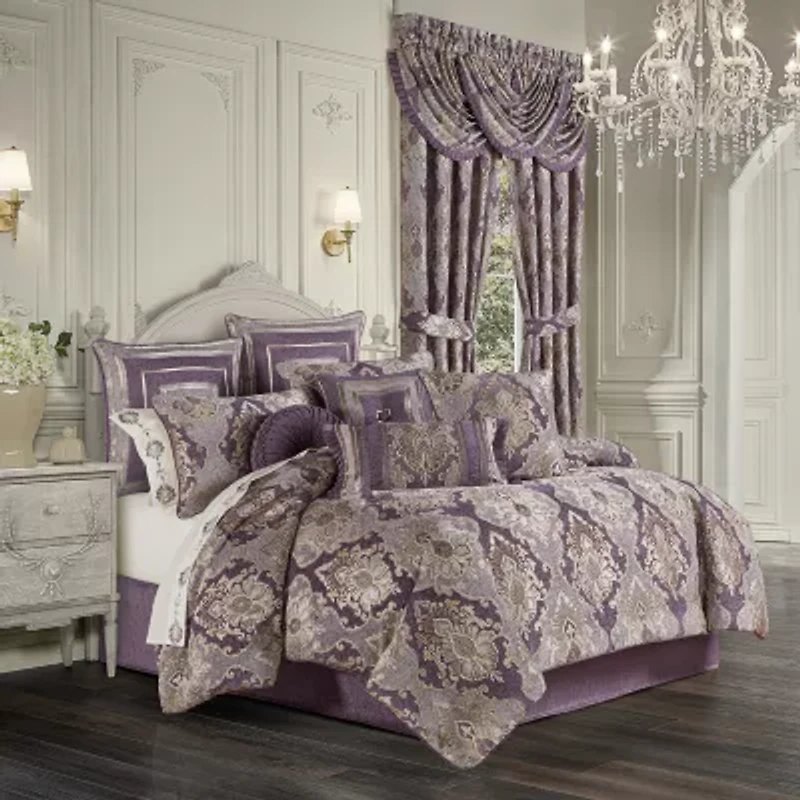 Five Queens Court Dominique 4-pc. Damask + Scroll Extra Weight Comforter Set