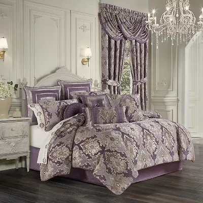 Five Queens Court Dominique 4-pc. Damask + Scroll Extra Weight Comforter Set