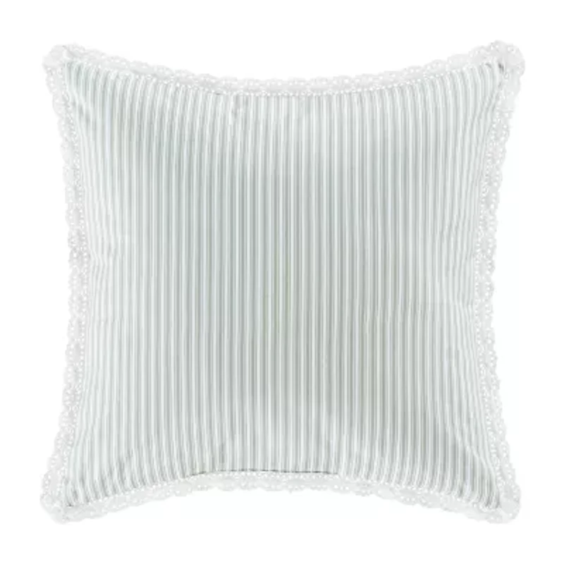Royal Court Rialto Sage Square Throw Pillow