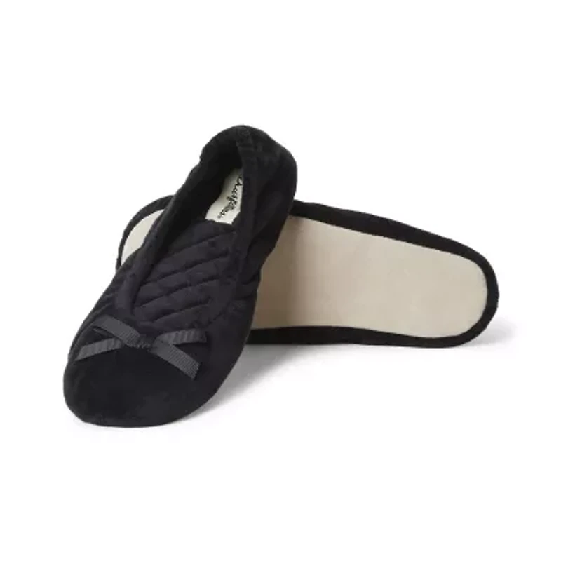 Dearfoams Layla Womens Ballerina Slippers