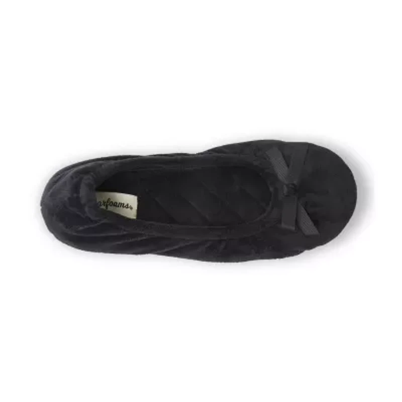 Dearfoams Layla Womens Ballerina Slippers