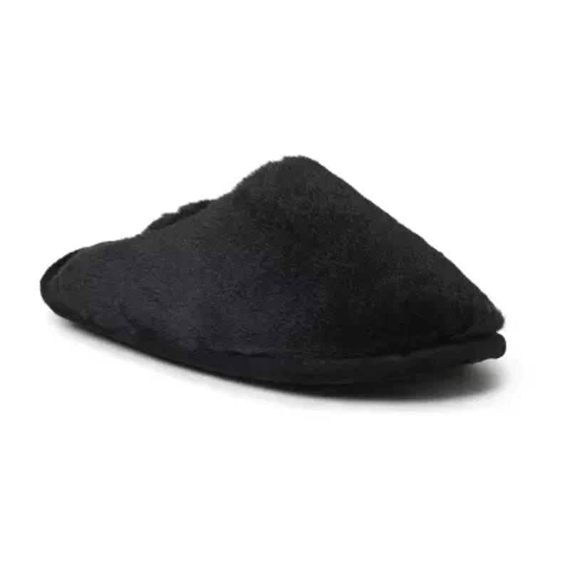 Dearfoams Bailey Scuff Womens Memory Foam Slip-On Slippers