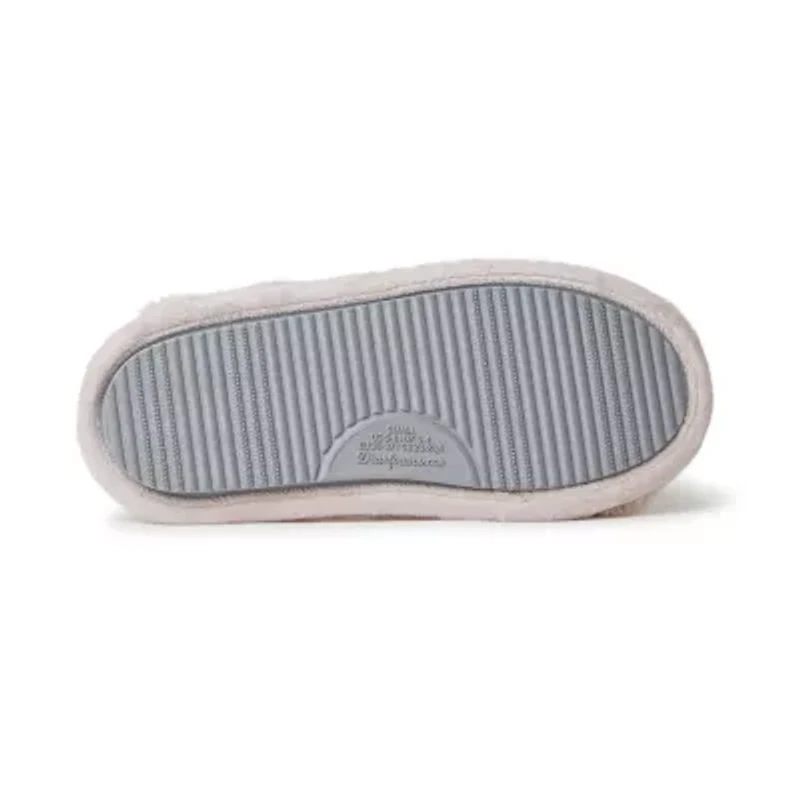 Dearfoams Bailey Scuff Womens Memory Foam Slip-On Slippers