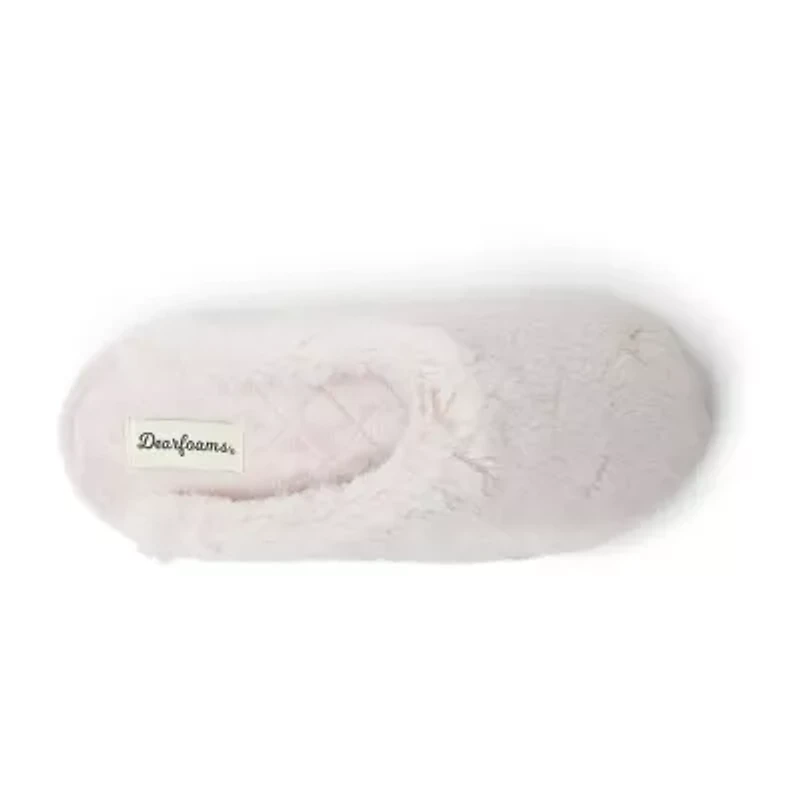 Dearfoams Bailey Scuff Womens Memory Foam Slip-On Slippers