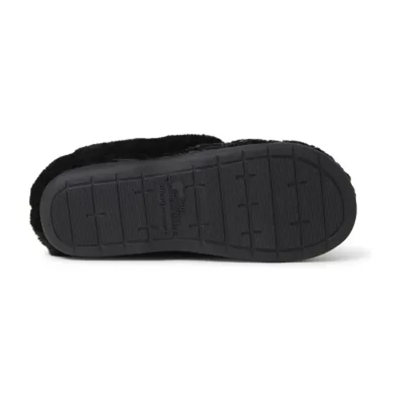 Dearfoams Claire Cable Knit Chenille Womens Memory Foam Clog Slippers