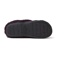 Dearfoams Claire Cable Knit Chenille Womens Memory Foam Clog Slippers
