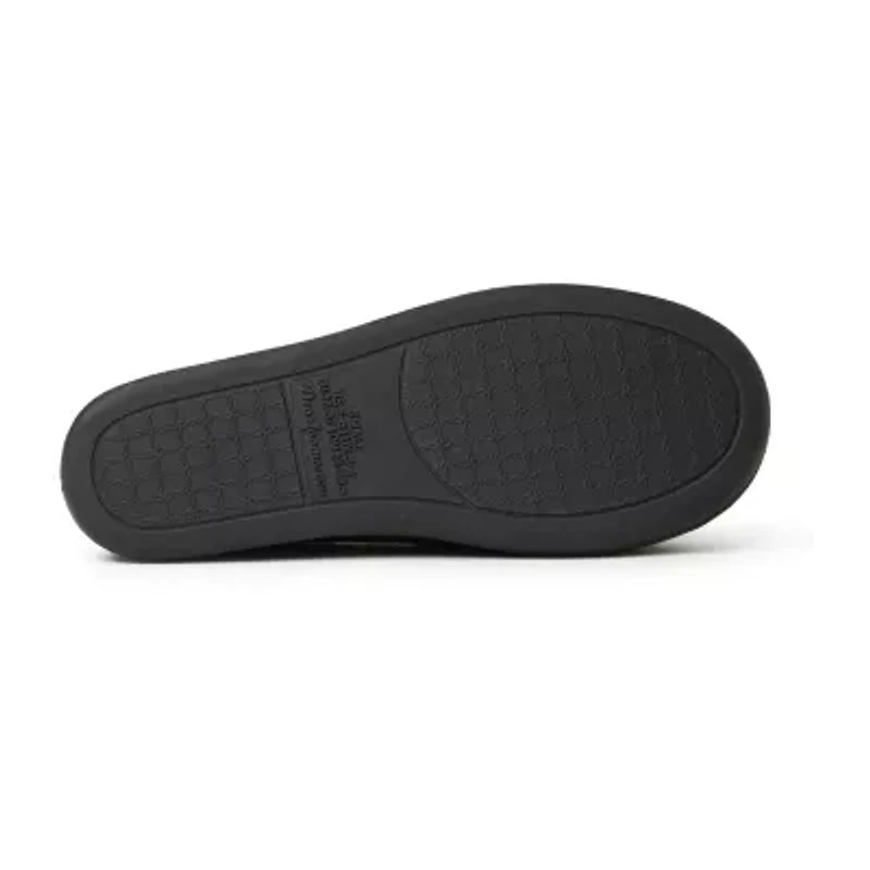 Dearfoams Rebecca Chenille Closed Back Womens Memory Foam Slip-On Slippers