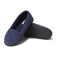 Dearfoams Rebecca Chenille Closed Back Womens Memory Foam Slip-On Slippers