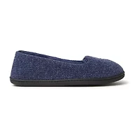 Dearfoams Rebecca Chenille Closed Back Womens Memory Foam Slip-On Slippers