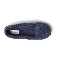 Dearfoams Rebecca Chenille Closed Back Womens Memory Foam Slip-On Slippers