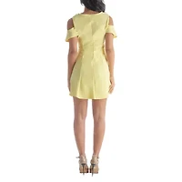 24seven Comfort Apparel Womens Short Sleeve A-Line Dress