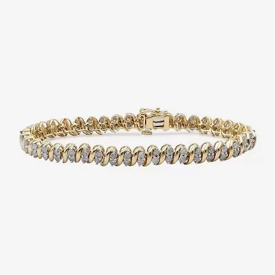 4 CT.T.W. Natural Diamond 10K Yellow Gold Bracelet