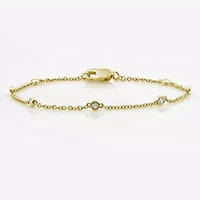 10K Gold 7 1/2 Inch Solid Link Bracelet