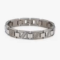 Men's Diamond Bracelet 1/10 CT. T.W. Stainless