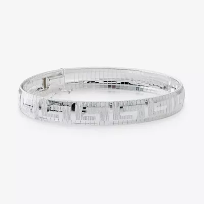 Made in Italy Womens Sterling Silver 7.5 Inch Link Bracelet