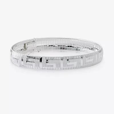 Made in Italy Womens Sterling Silver 7.5 Inch Link Bracelet