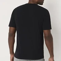 Stafford Super Soft Mens Crew Neck Short Sleeve Big and Tall Pajama Top
