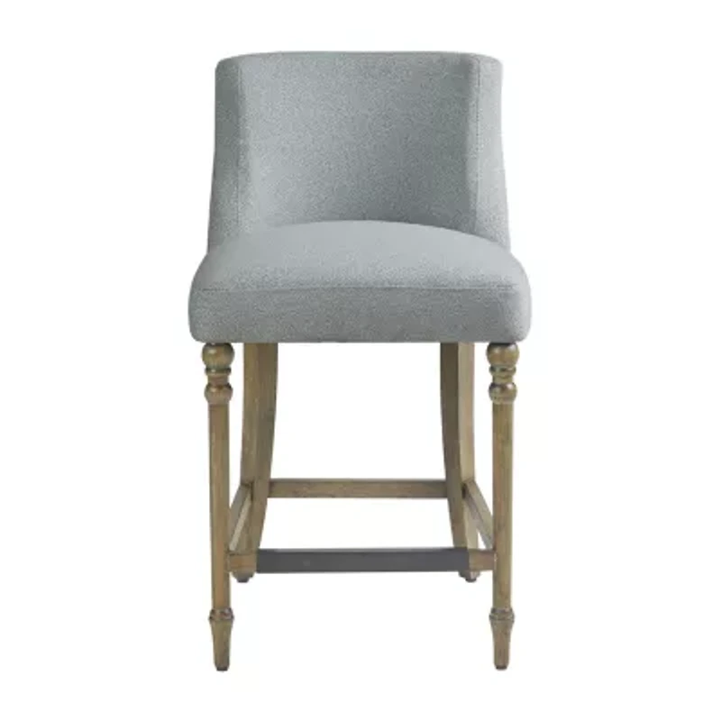Martha Stewart Delaney Counter Height Upholstered Bar Stool