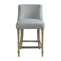 Martha Stewart Delaney Counter Height Upholstered Bar Stool