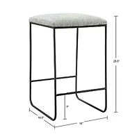 Martha Stewart Hastings Counter Height Upholstered Bar Stool