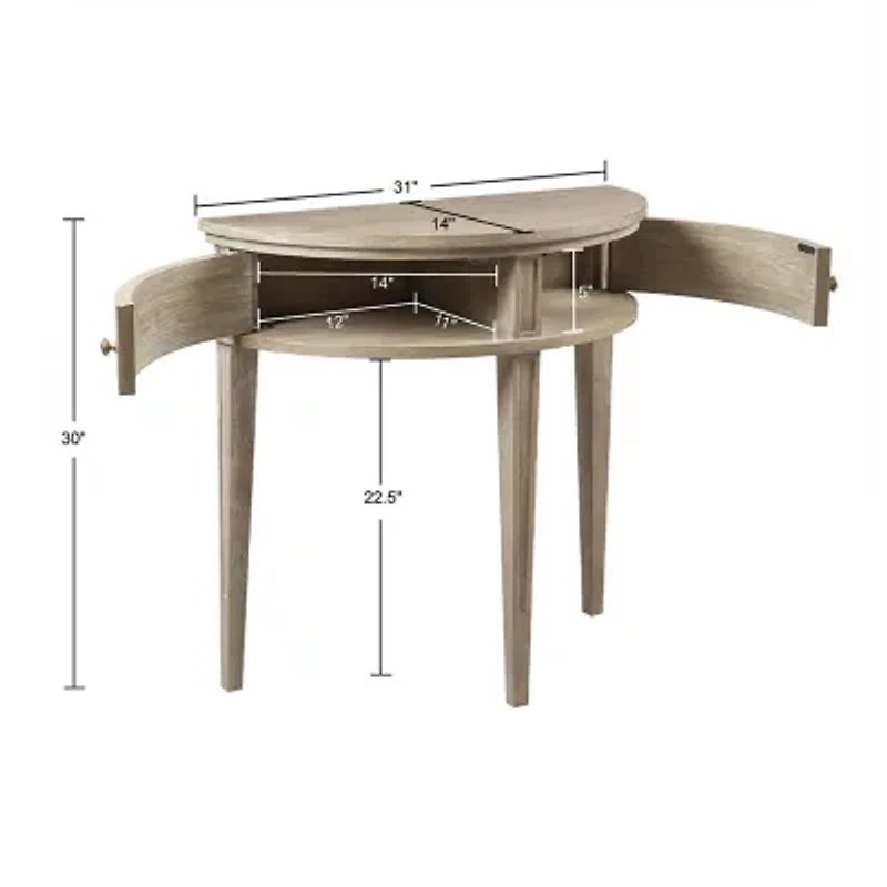 Martha Stewart Crestview Storage 2-Drawer Console Table