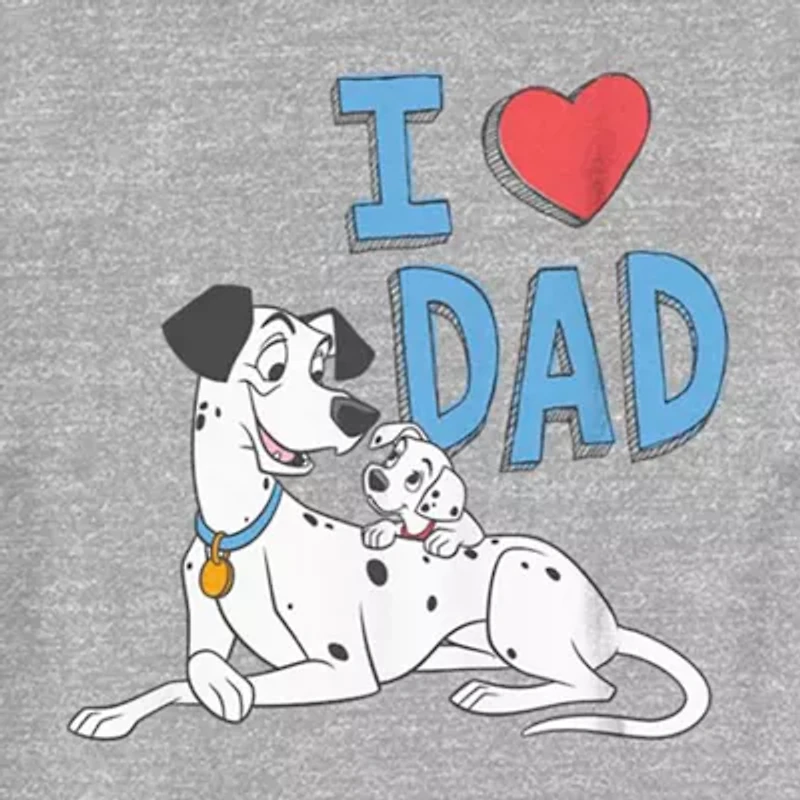 Disney Collection Toddler Unisex Crew Neck Short Sleeve Regular Fit 101 Dalmatians Graphic T-Shirt