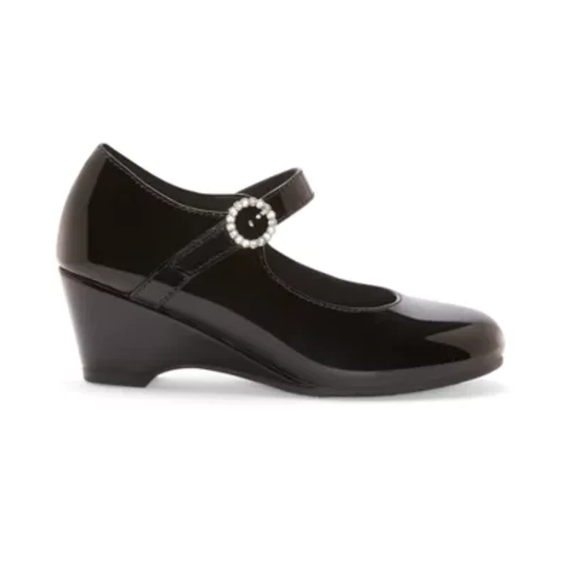 Christie & Jill Heart Little Big Kid Girls Round Mary Jane Shoes