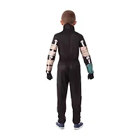 Little & Big Kid Boys Half Masked Skeleton Costume