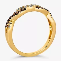 Levian Corp Le Vian Womens 1/4 CT. T.W. Natural Champagne Diamond 14K Gold Band