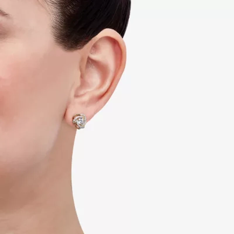 Diamonart Womens 1 1/3 CT. T.W. Cubic Zirconia 14K Gold Over Silver 2-pc. Jewelry Set