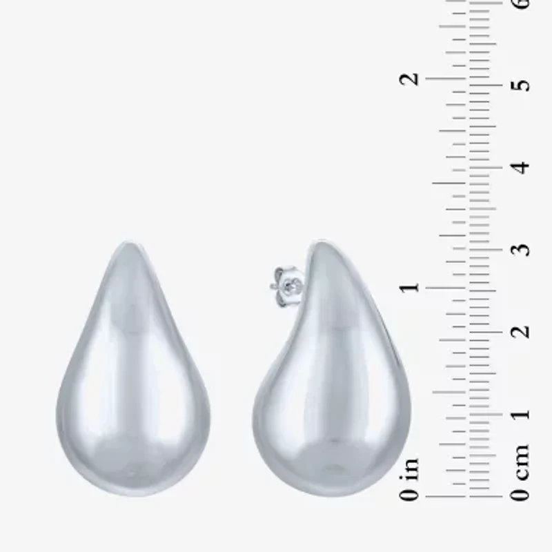 (G-H / Si2-I1) Womens 1/10 CT. T.W. Lab Grown White Diamond Sterling Silver Earring Set