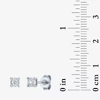 (G-H / Si2-I1) Womens 1/10 CT. T.W. Lab Grown White Diamond Sterling Silver Earring Set