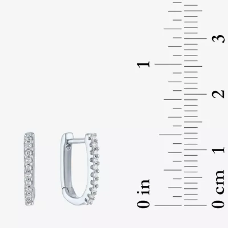 Diamond Addiction (G-H / Si2-I1) Womens 1/10 CT. T.W. Lab Grown White Diamond Sterling Silver Earring Set