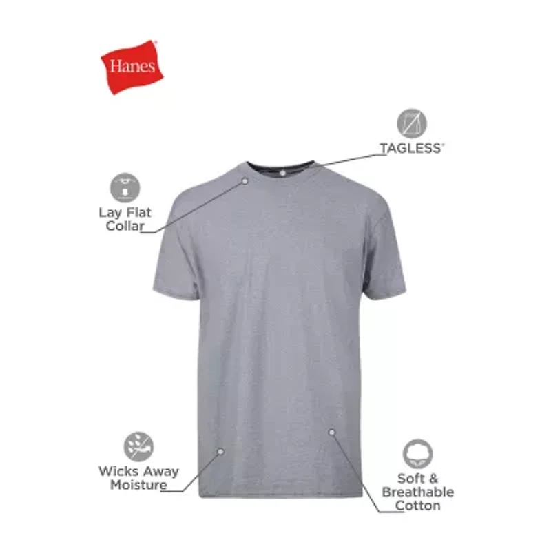 Hanes Fresh Iq Comfort Soft Mens Short Sleeve Crew Neck T-Shirt