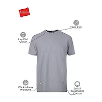 Hanes Fresh Iq Comfort Soft Mens Short Sleeve Crew Neck T-Shirt