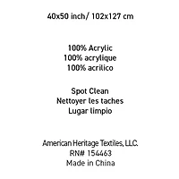 Your Lifestyle By Donna Sharp Chunky Knitted Reversible Lightweight Throw