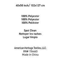 Your Lifestyle By Donna Sharp Chenille Knitted Reversible Lightweight Throw